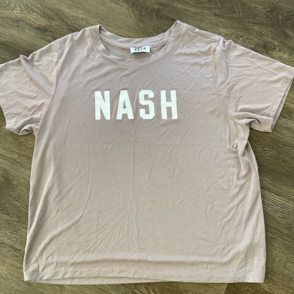 NASH Logo Tee in Blush Pink NWOT